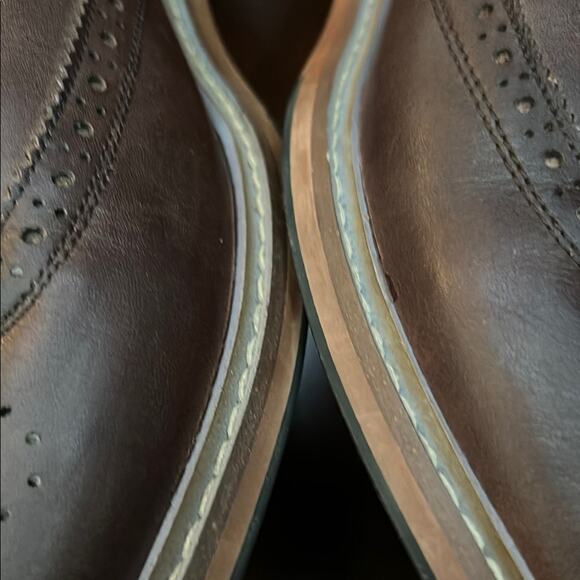 Florsheim Men’s Brown Leather Chelsea Boots, Beautiful Reddish Brown, Size 11.5 main image 4